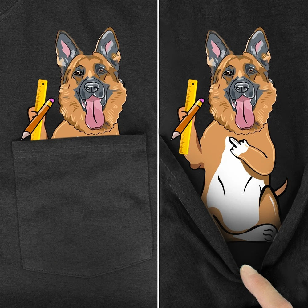 Husky print T-shirt