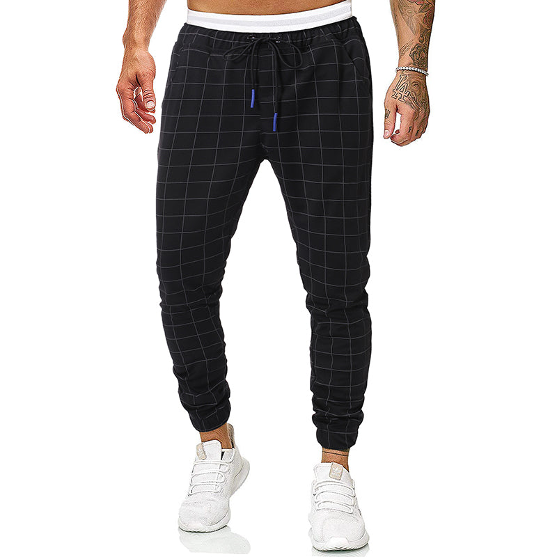 Fashion check casual pants