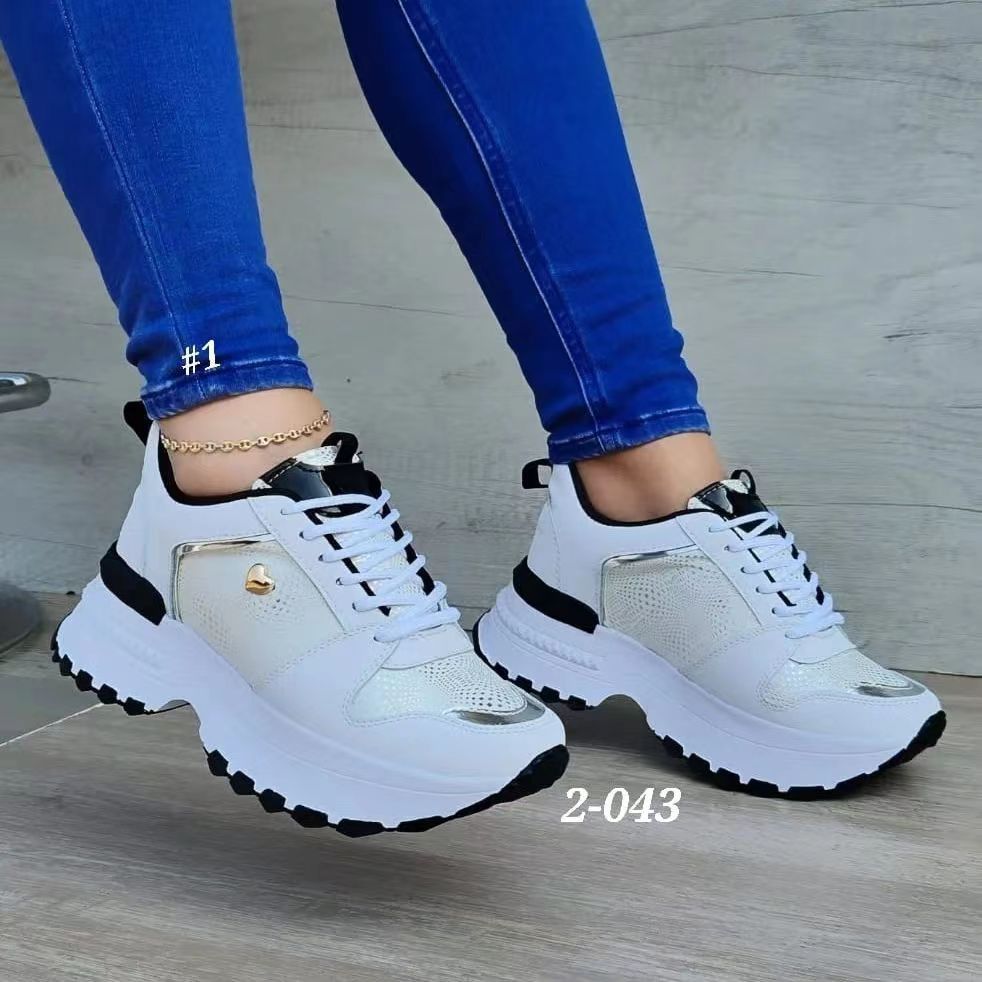 Lifed Women's Trendy Heeled Sneakers