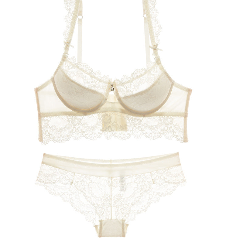 Ensemble de sous-vêtements sexy en coton avec soutien-gorge