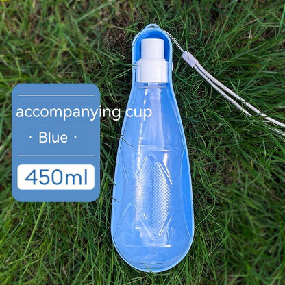 Tasse d'eau pour animaux de compagnie, bouteille d'eau pliante Portable pour l'extérieur pour chien, grande capacité de 550ml, bouteille de boisson pour chien moyen à grand