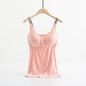 Breast feeding vest with cross elastic bra