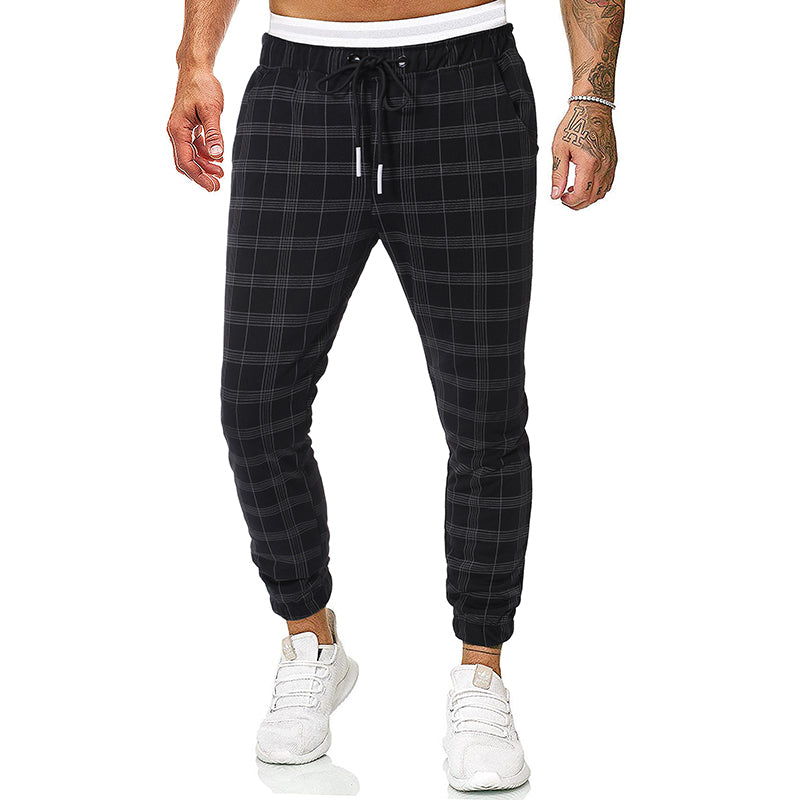 Fashion check casual pants