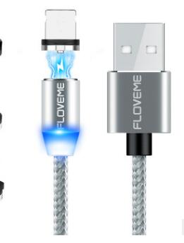 Compatible avec Apple, câble micro USB magnétique pour appareils Android et IOS