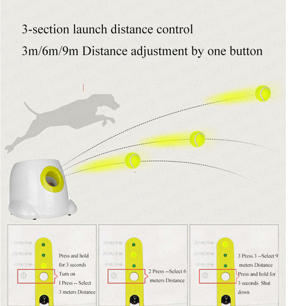 Dog Pet Automatic Interactive Ball Launcher