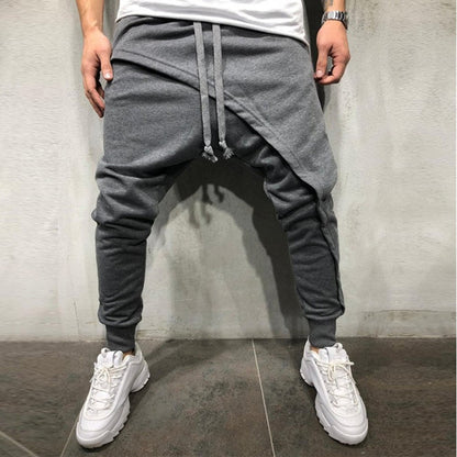 Jogging Pants Hip Hop Jogging Pants Slim Casual Sports Drawstring Pants Men