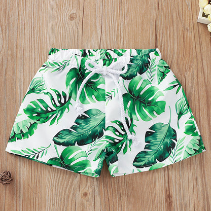 Explosive Cartoon Printed Beach Casual Children's Pants