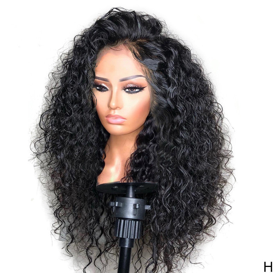 Black Lace Front Wavy Curly Hair