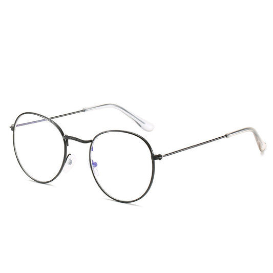 Métal Cadre Lunettes Pour Femmes Vintage Anti Bleu Blocage Optique Lunettes En Métal Plaine Spectacle Oculos De Luxe Gafas Lunette