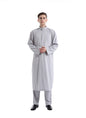 Muslim Two-piece Solid Color Men's Robe