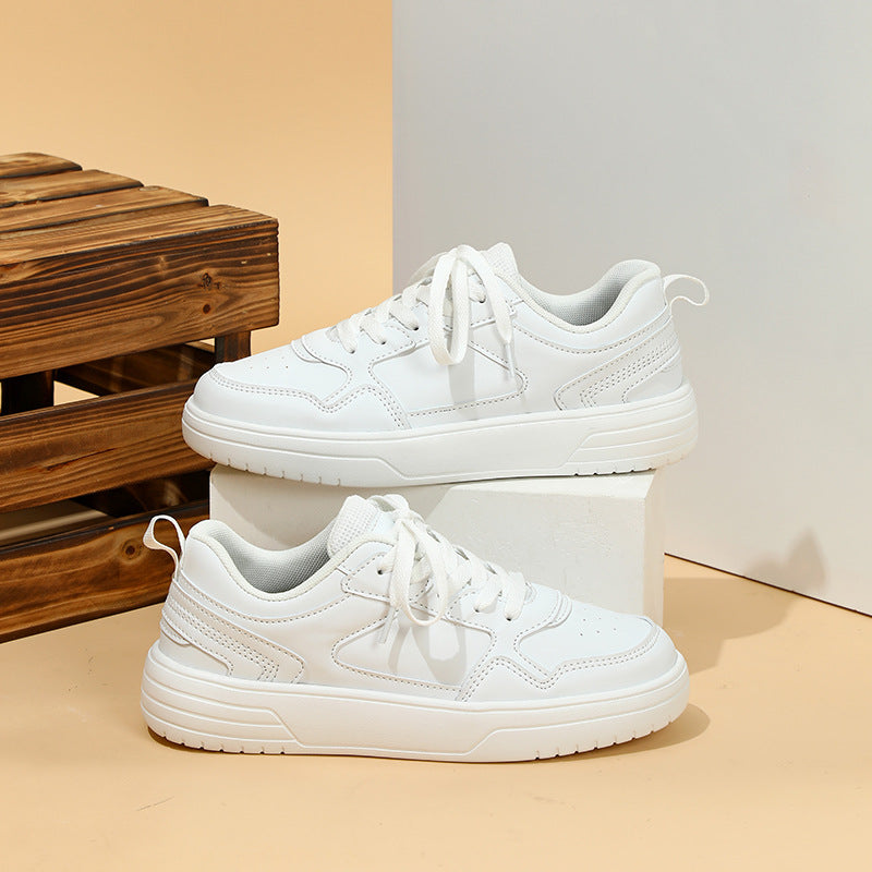 Fashionable, comfortable and breathable versatile white shoes