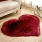 Plush Heart Shaped Carpet Non-Slip Mat Fluffy Rug Floor Mat Blanket Sofa Cushion Foot Pad Carpets For Living Room Home Decor