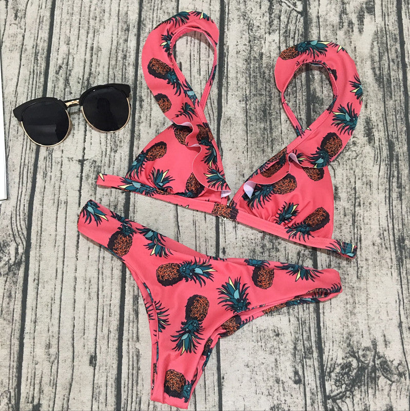 Bikini ruffle swimsuit