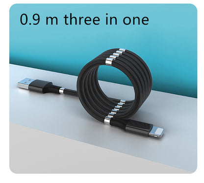 Magnetic data cable