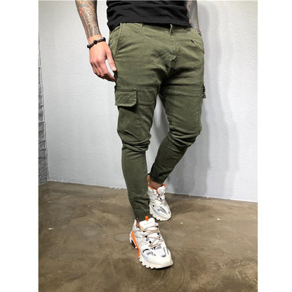 Drawstring zip woven pants