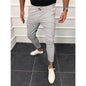 Lace-up casual pants solid color jogging pants