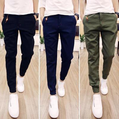 In the spring of 2016 new men's Korean slim slim casual pants feet feet Haren pants pants men's feet