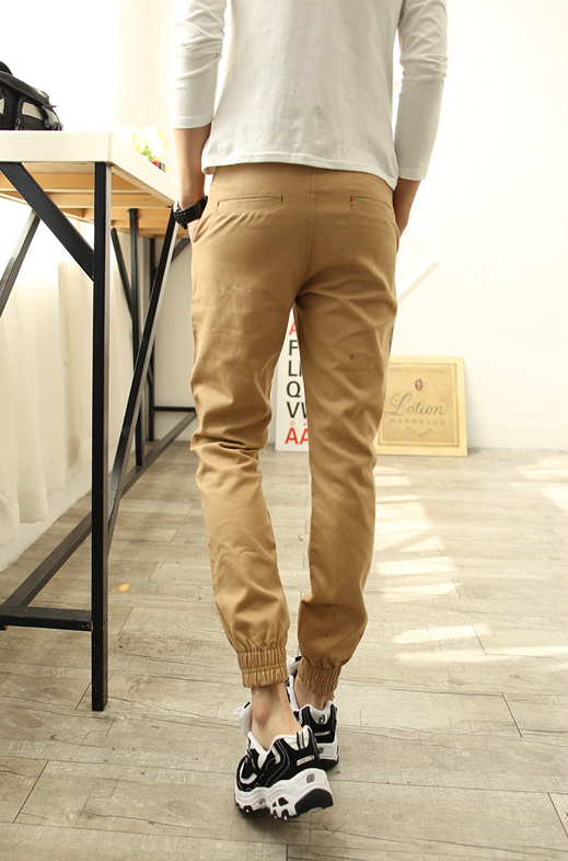 In the spring of 2016 new men's Korean slim slim casual pants feet feet Haren pants pants men's feet