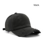 Men's And Women's Fashion Wash Ripped Denim Peaked Hat