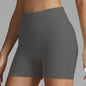 Shorts de yoga sans couture pour femmes, couleur unie, taille haute, pantalon de fitness,