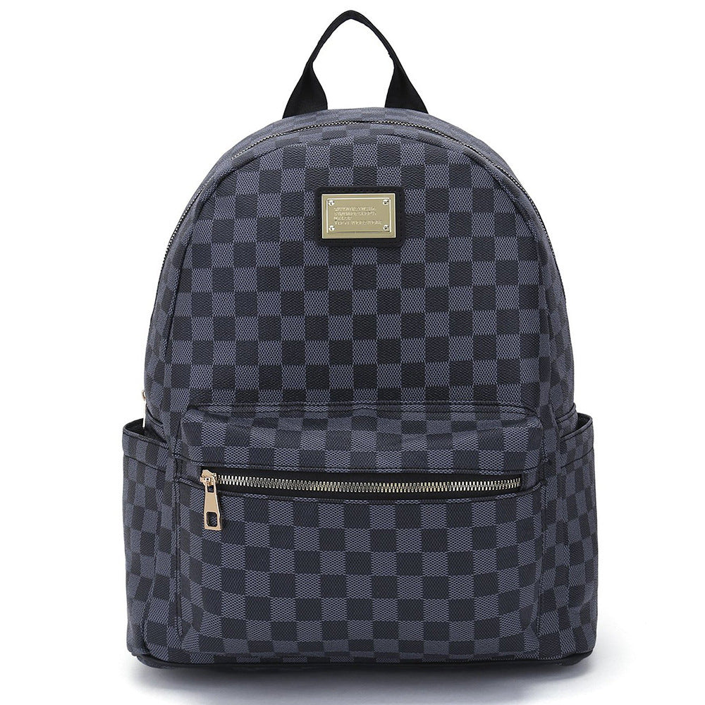 Classic Vintage Plaid Backpack