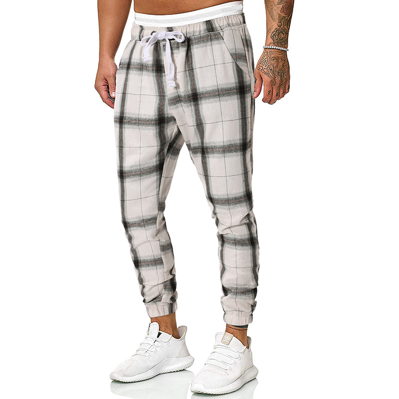 Fashion check casual pants