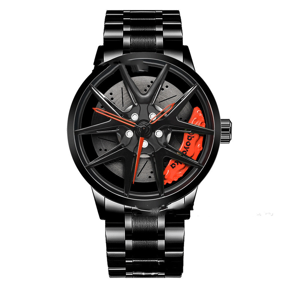 Men's And Women's Fashion Creative Wheel Waterproof Watch