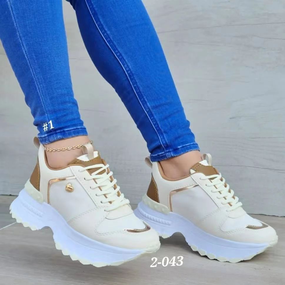 Lifed Women's Trendy Heeled Sneakers