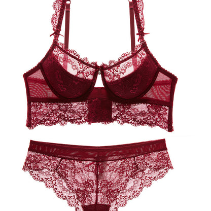 Ensemble de sous-vêtements sexy en coton avec soutien-gorge