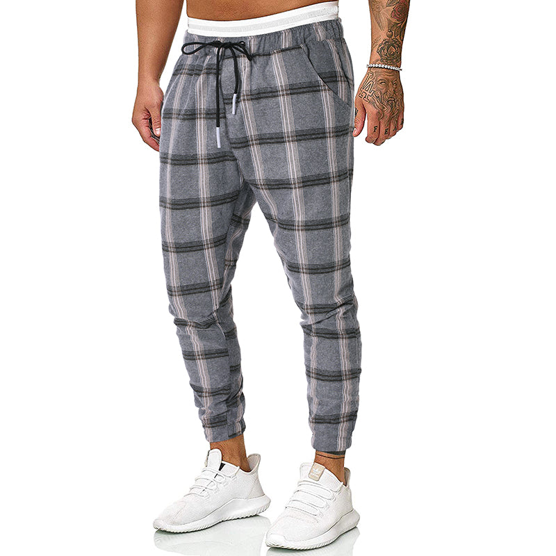 Fashion check casual pants