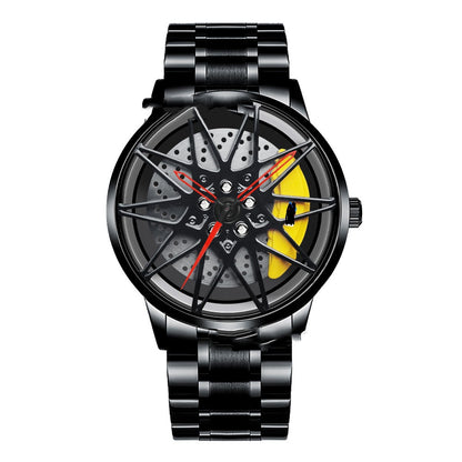 Men's And Women's Fashion Creative Wheel Waterproof Watch