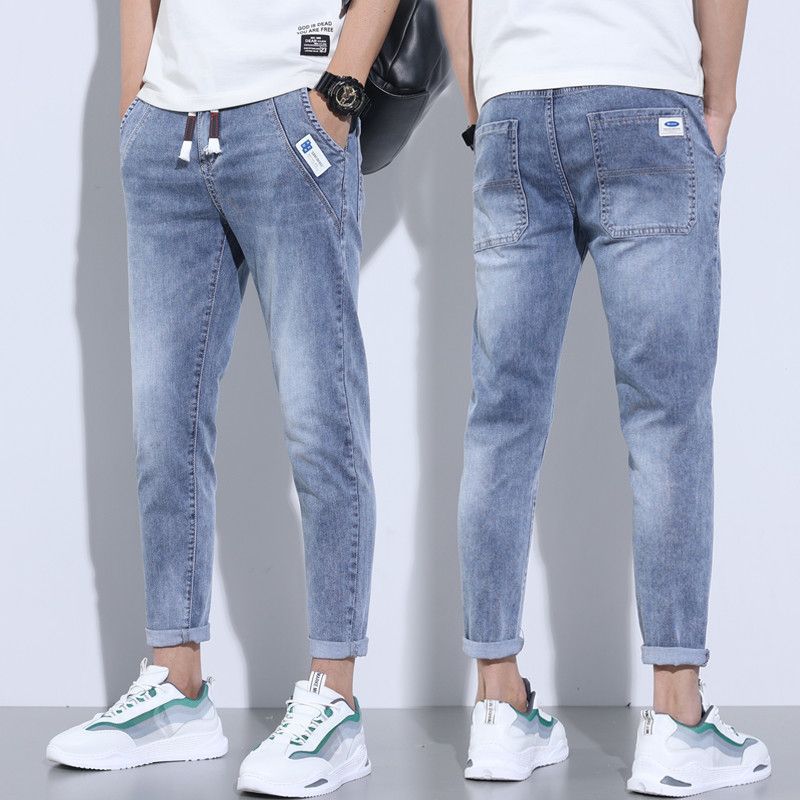 Stretch Denim Casual Men's Trousers Thin