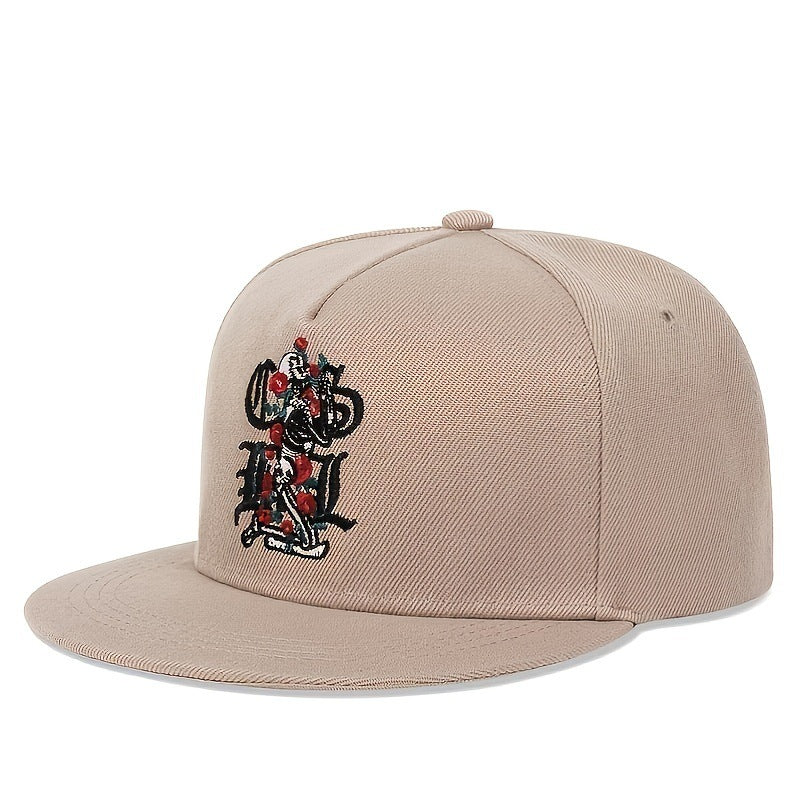 Casquette Hip-hop brodée en pur coton pour homme