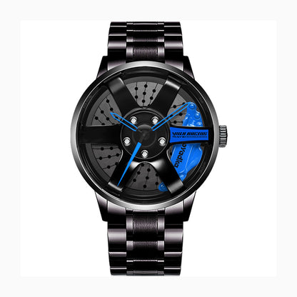 Men's And Women's Fashion Creative Wheel Waterproof Watch