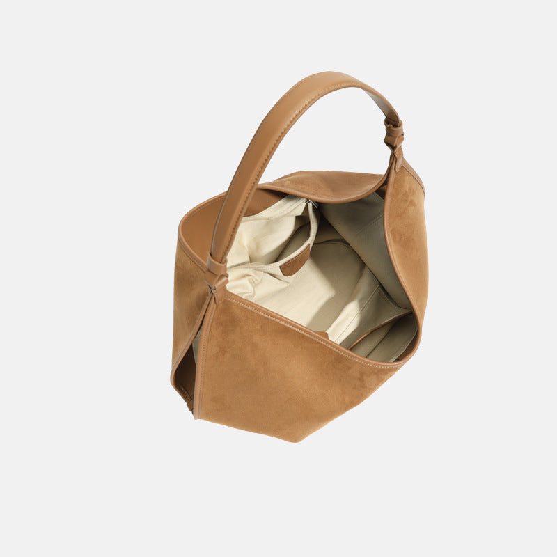 Leather Tote Large Capacity Niche