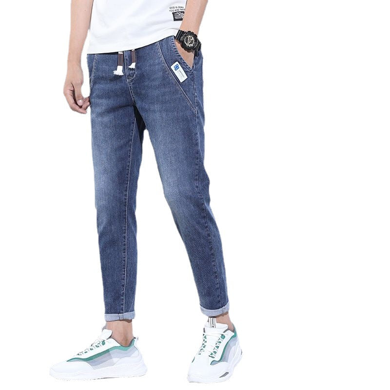 Stretch Denim Casual Men's Trousers Thin