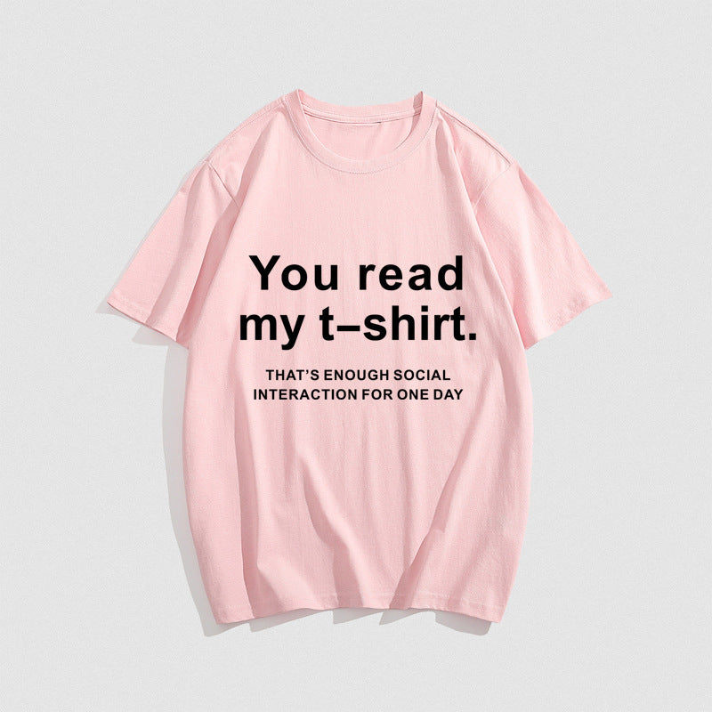 Hip Hop T-Shirt Your Read My T-Shirt Letters