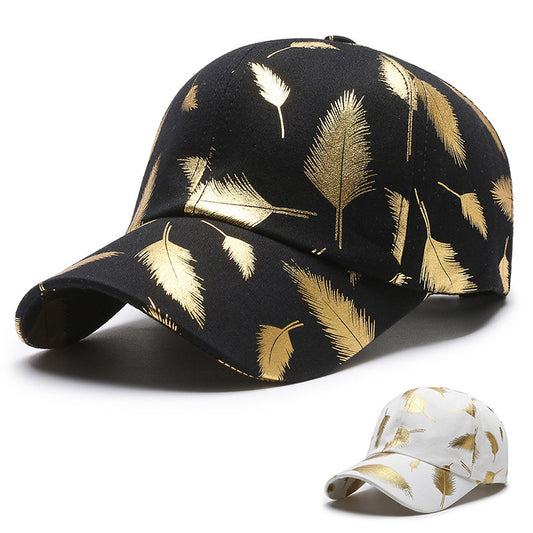 Casquette à visière en plumes bronzantes pour hommes