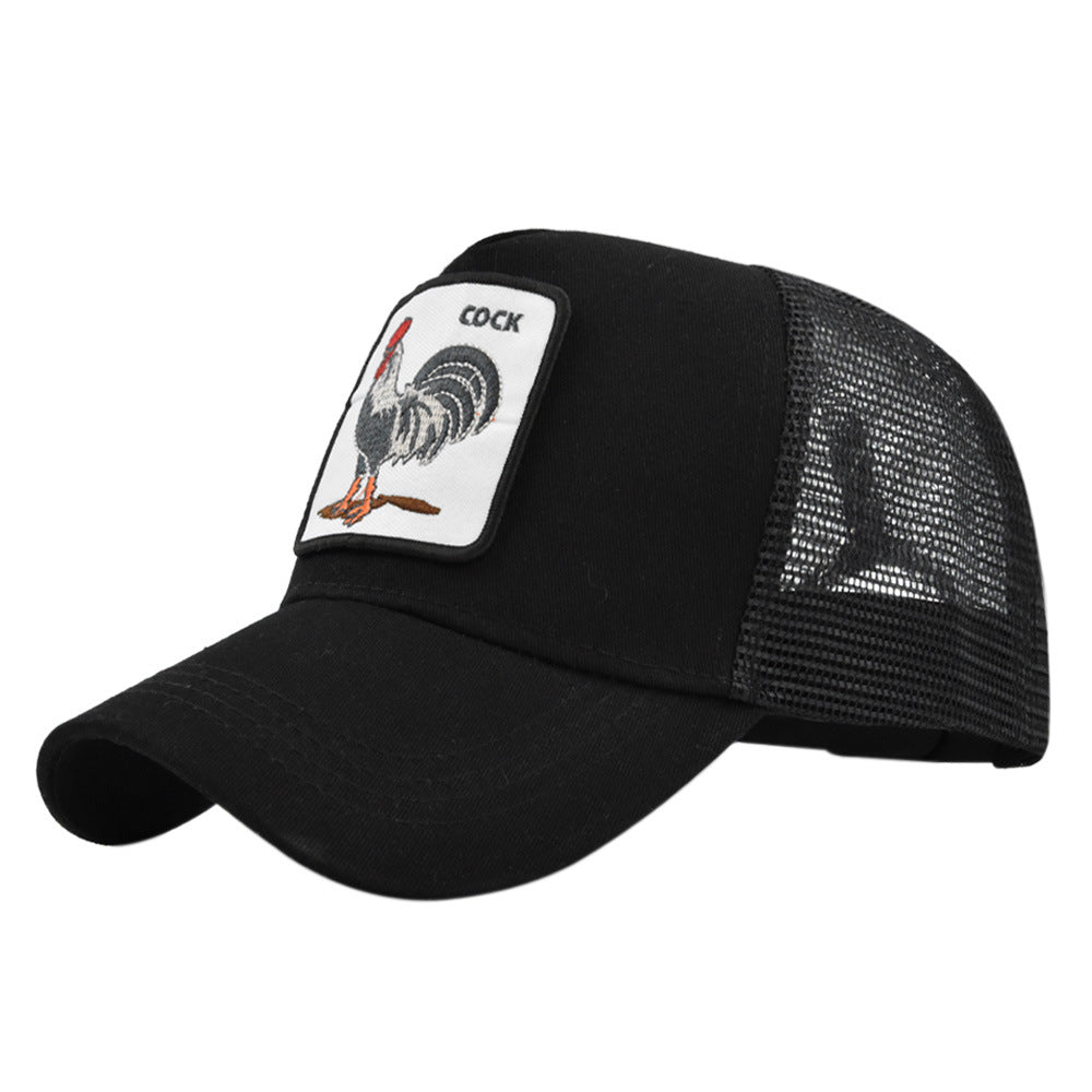 Casquette de baseball brodée coq