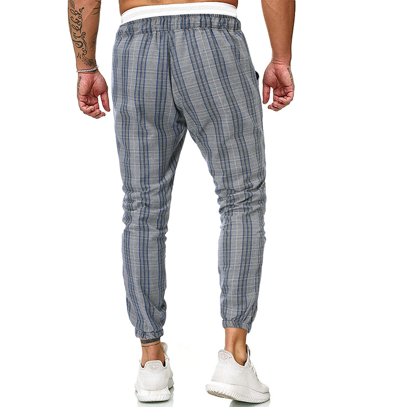 Fashion check casual pants