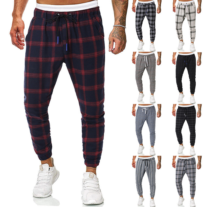 Fashion check casual pants