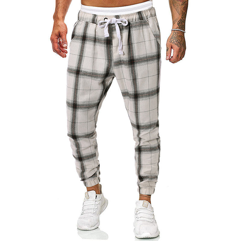 Fashion check casual pants