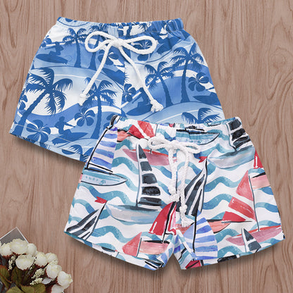 Hawaiian style beach print beach pants