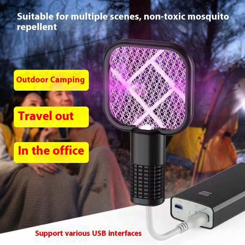 USB Mosquito Killing Lamp Household Outdoor Portable Electric Mosquito Swatter