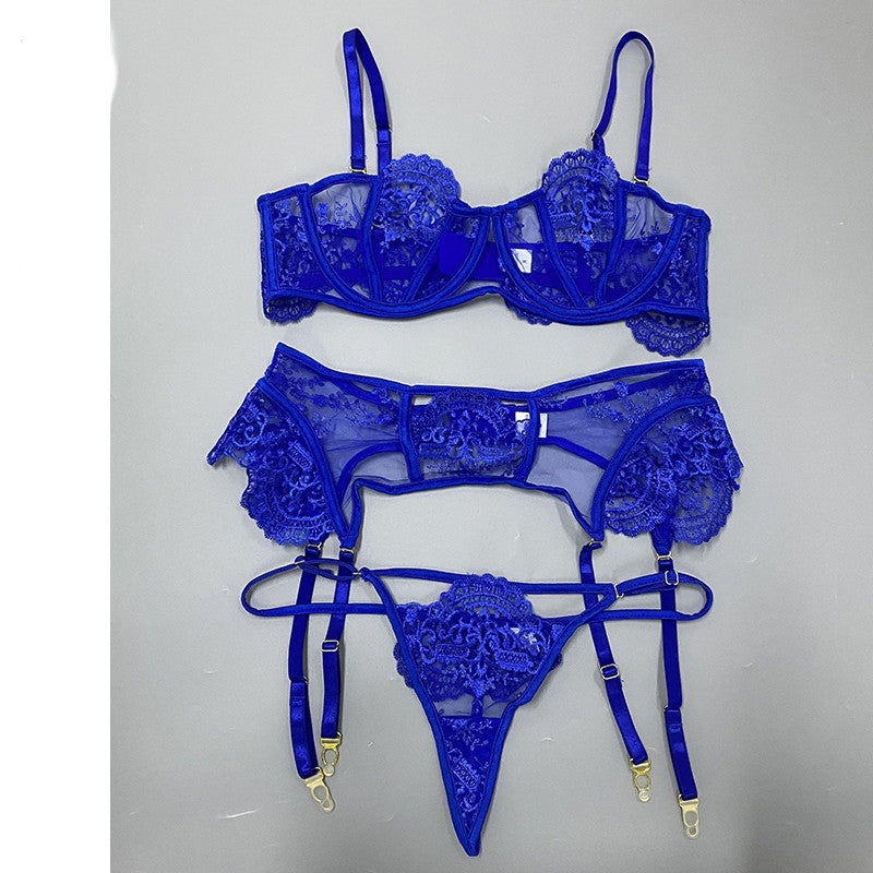 Women's Lace Underwear Set Three Pieces