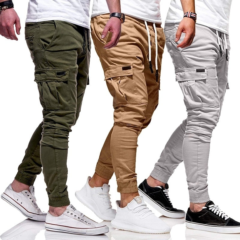 Men Autumn Thin Cotton Casual Pants 