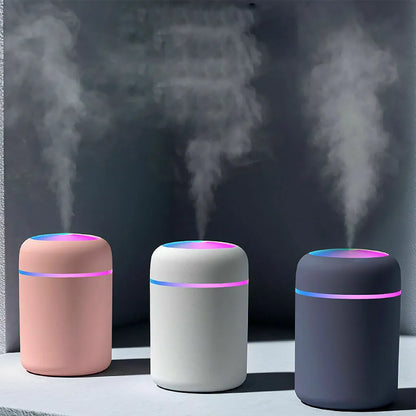 Mini humidificateur Portable de 300ml, diffuseur de brume légère d'ambiance, pour chambre à coucher, bureau, salon, diffuseur d'arôme