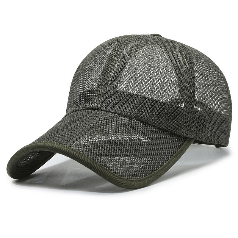 Men's And Women's Fashion Outdoor Full Mesh Breathable Hollow Baseball Hat