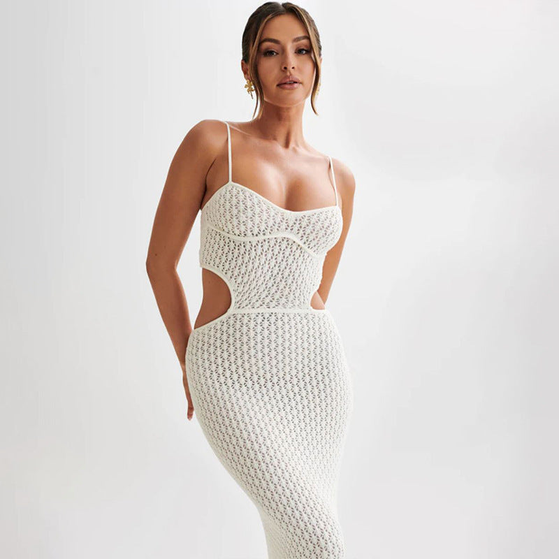 Robe de plage en tricot pour femme