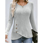 Women's Button Round Neck Sweater